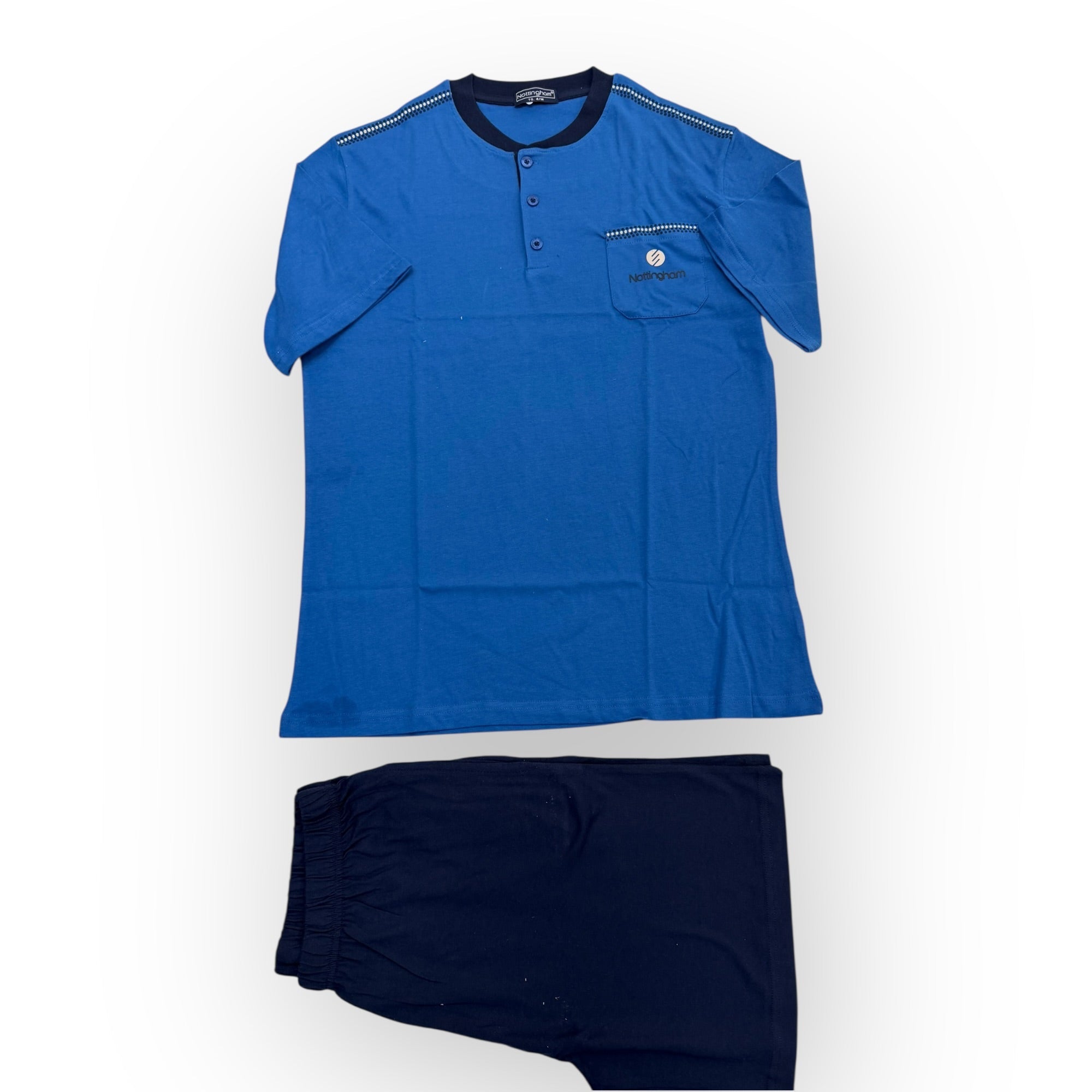 Pigiama Uomo Corto in Cotone Jersey Serafino Nottingham Art.NPA781 - AS2 - Boutique dell'Intimo e del Neonato