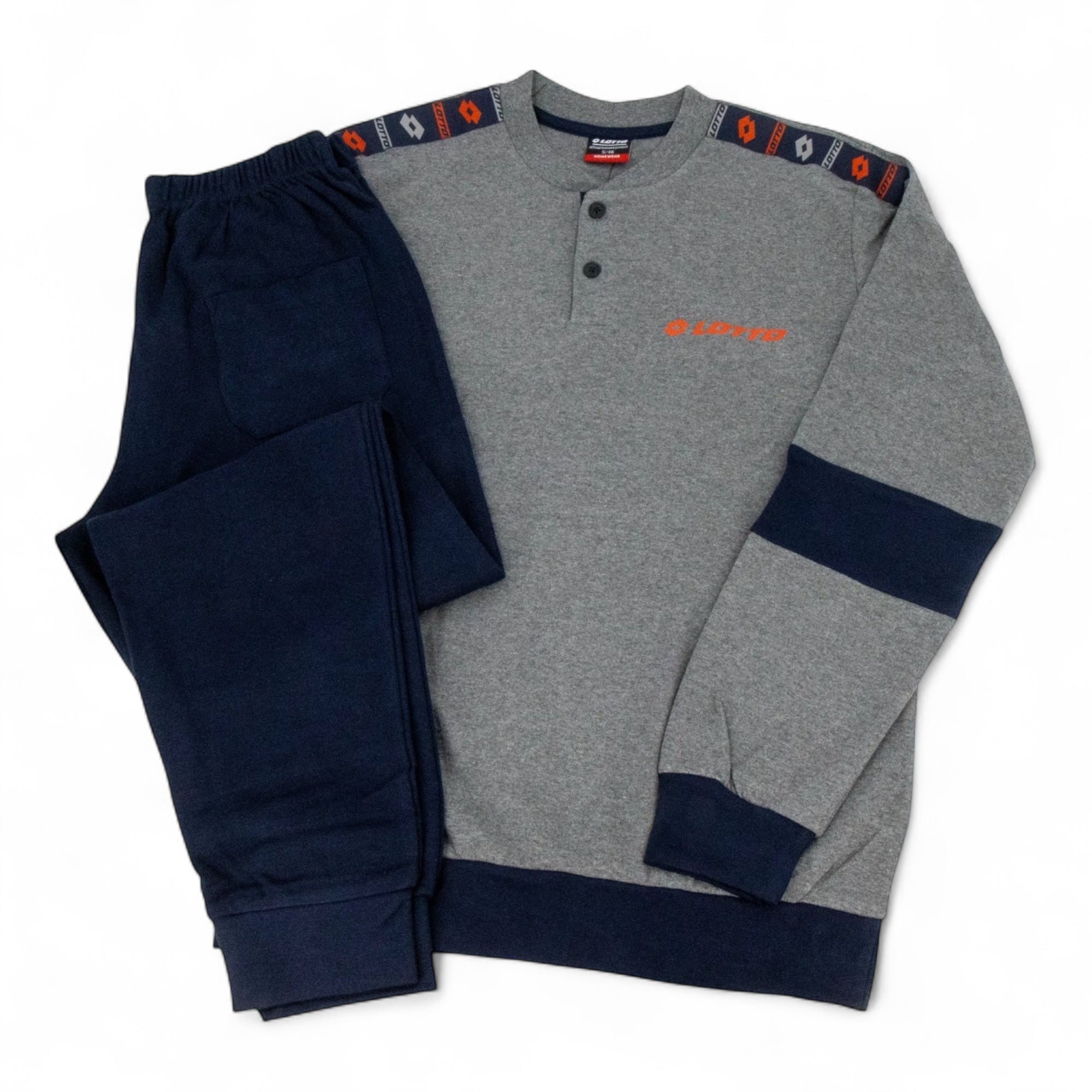 Pigiama Uomo Lungo in Cotone Interlock Lotto Art.LP2129 - Boutique dell'Intimo e del Neonato