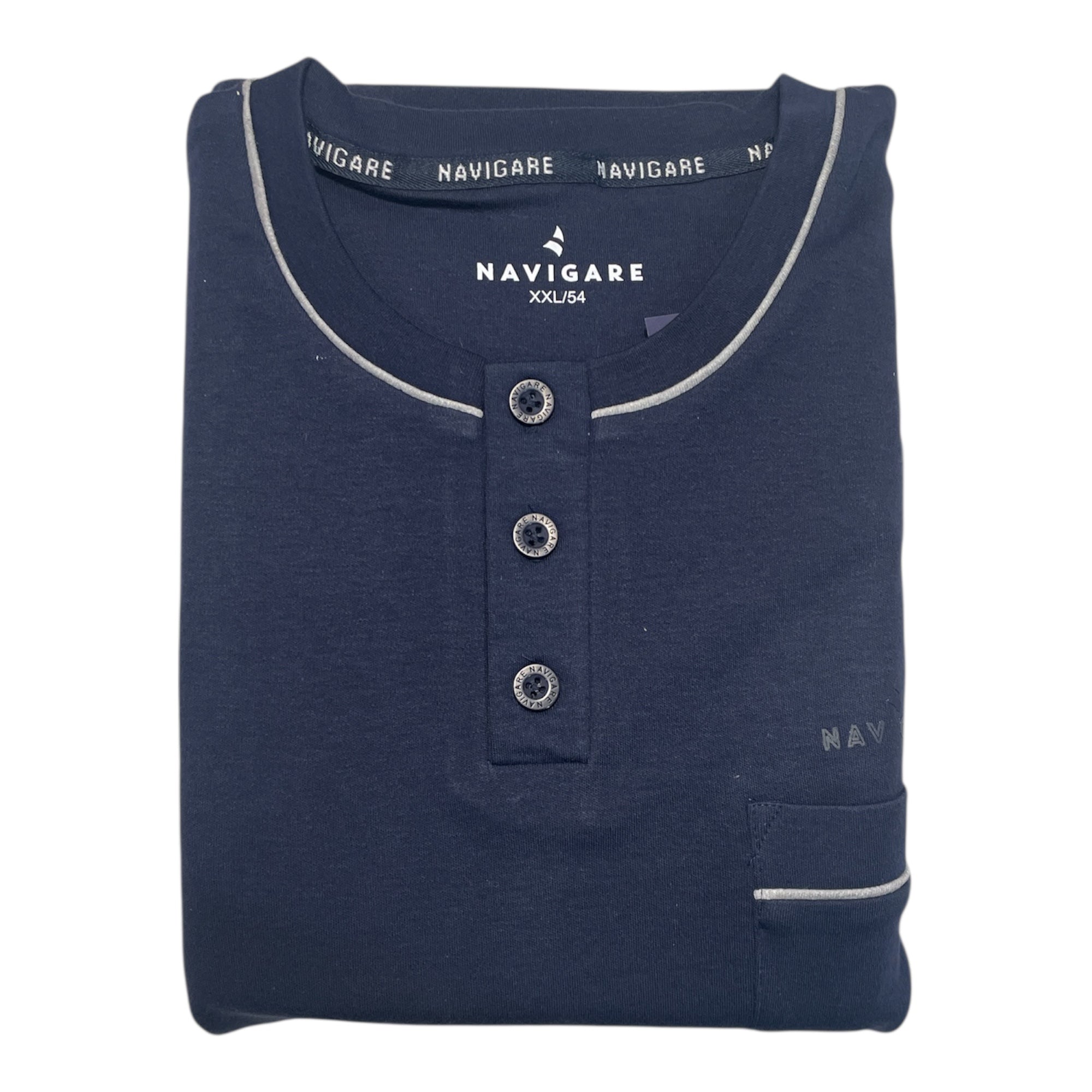 Pigiama Uomo Lungo in Cotone Interlock Navigare Art.141911 - Boutique dell'Intimo e del Neonato