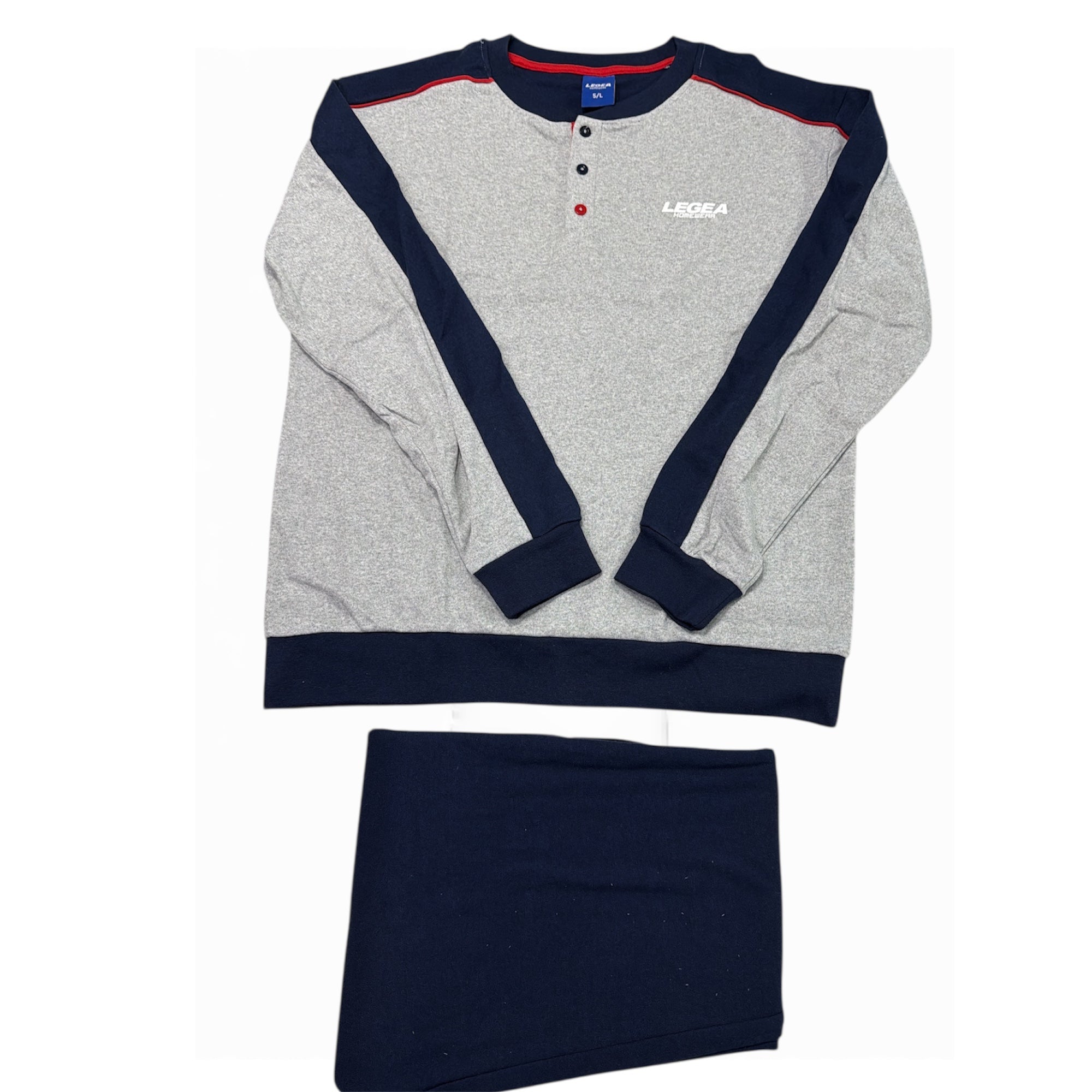 Pigiama Uomo Lungo in Cotone Interlock Serafino Legea Art.LPA016 - AS1 - Boutique dell'Intimo e del Neonato