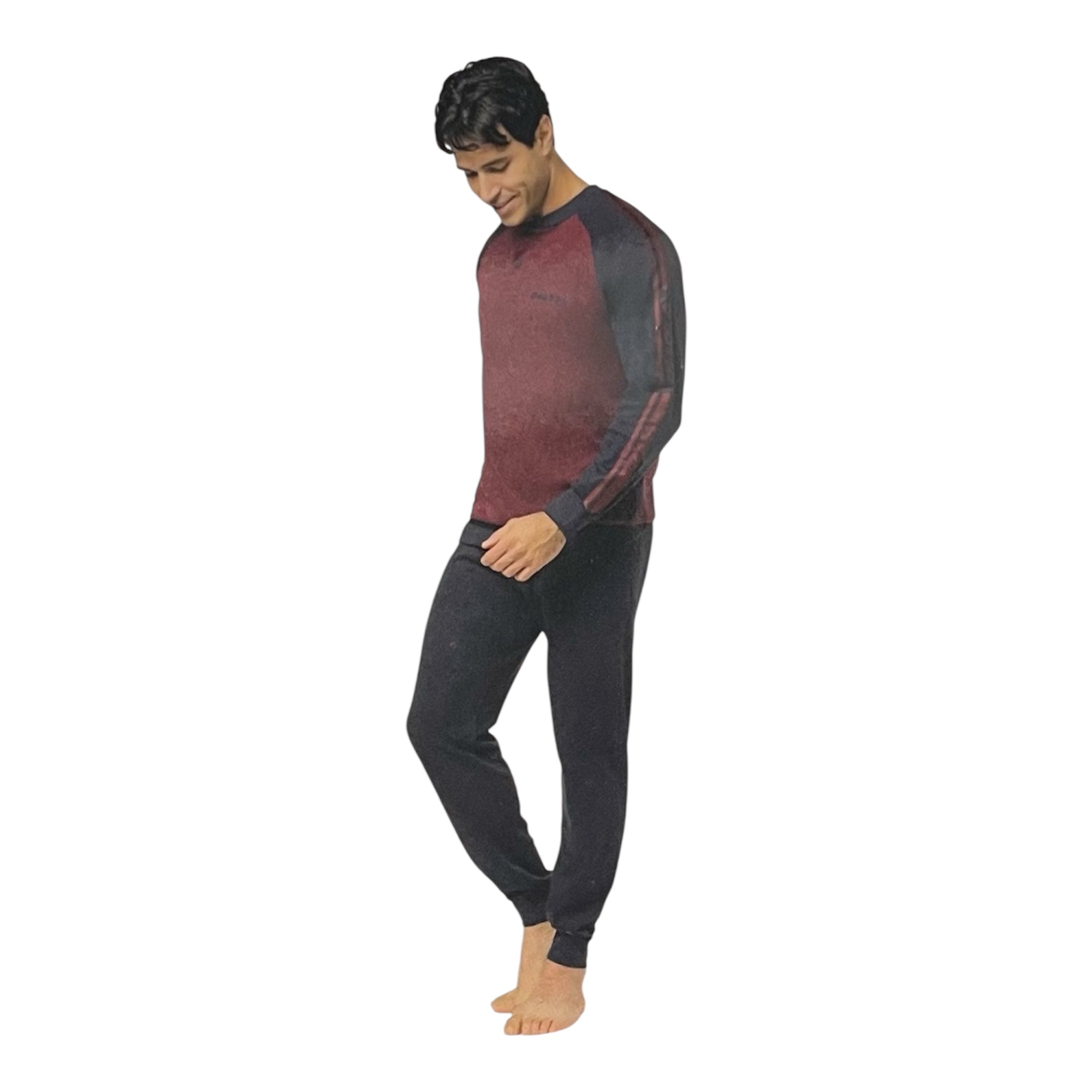 Pigiama Uomo Lungo in Cotone Interlock Serafino Lotto Art.LP2124 - Boutique dell'Intimo e del Neonato