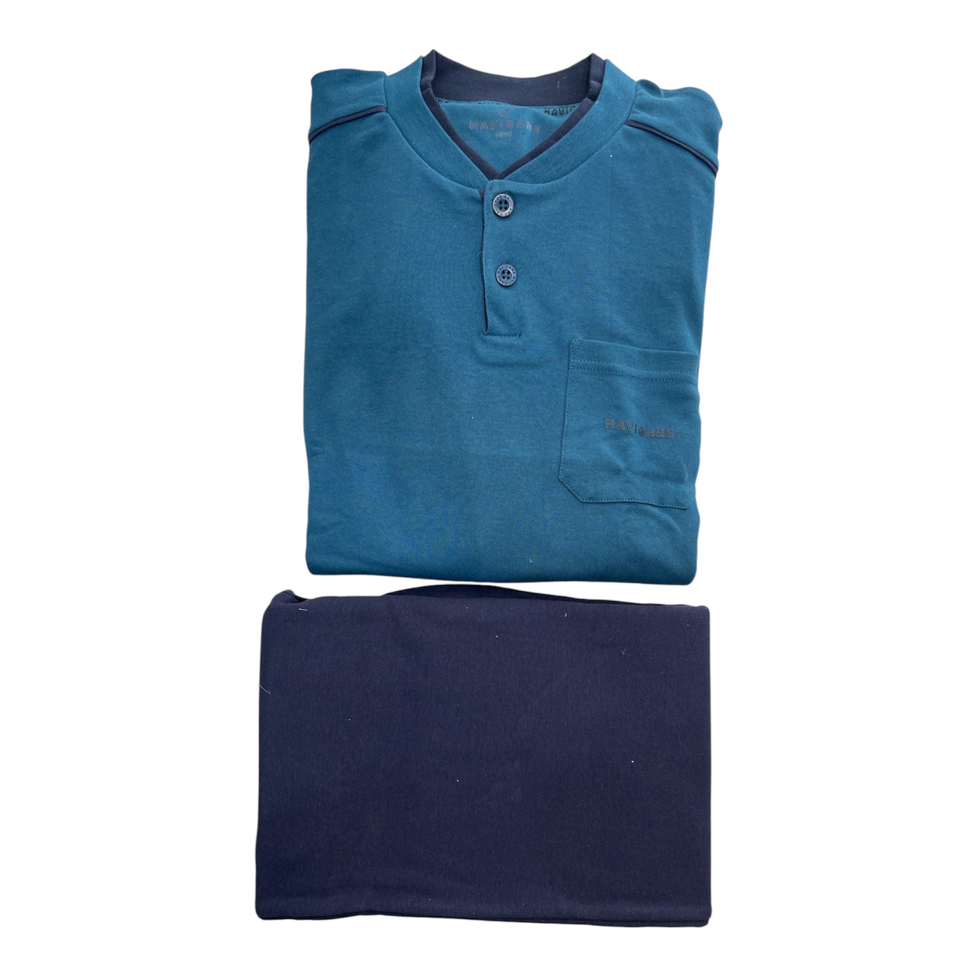 Pigiama Uomo Lungo in Cotone Interlock Serafino Navigare Art.141902 - Boutique dell'Intimo e del Neonato