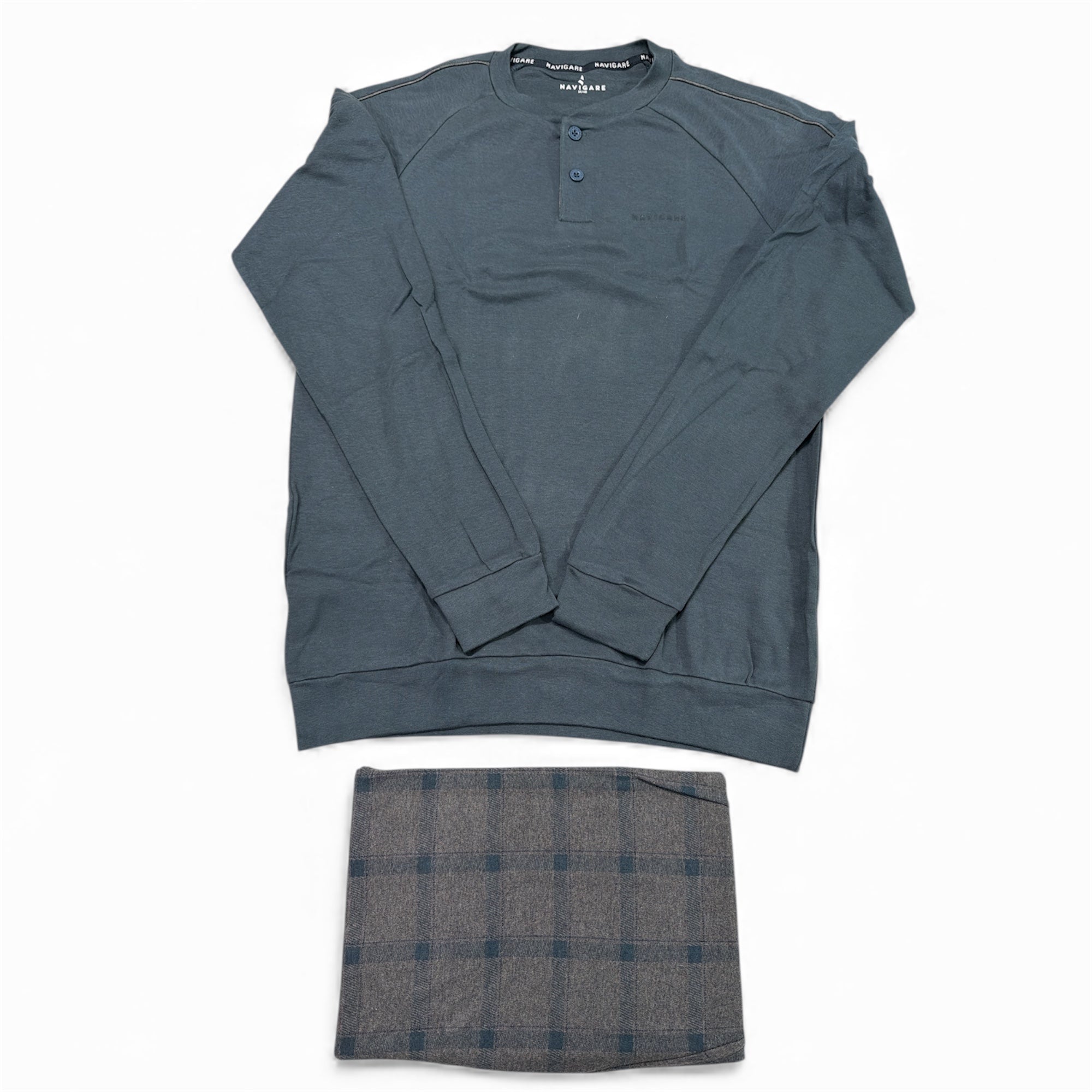 Pigiama Uomo Lungo in Cotone Interlock Serafino Navigare Art.141945 - Boutique dell'Intimo e del Neonato