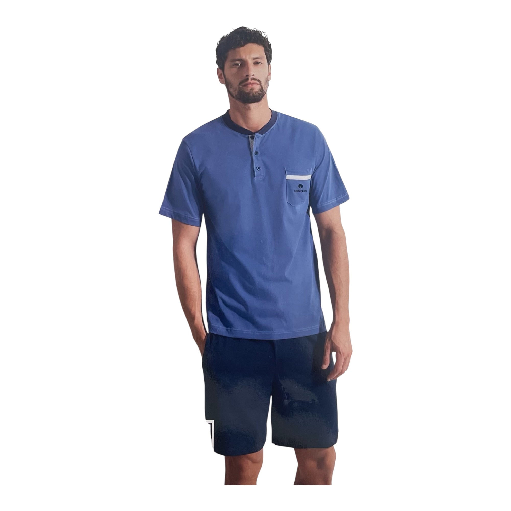 Pigiama Uomo Lungo in Cotone Jersey Nottingham Art.PG50179 - AS2 - Boutique dell'Intimo e del Neonato