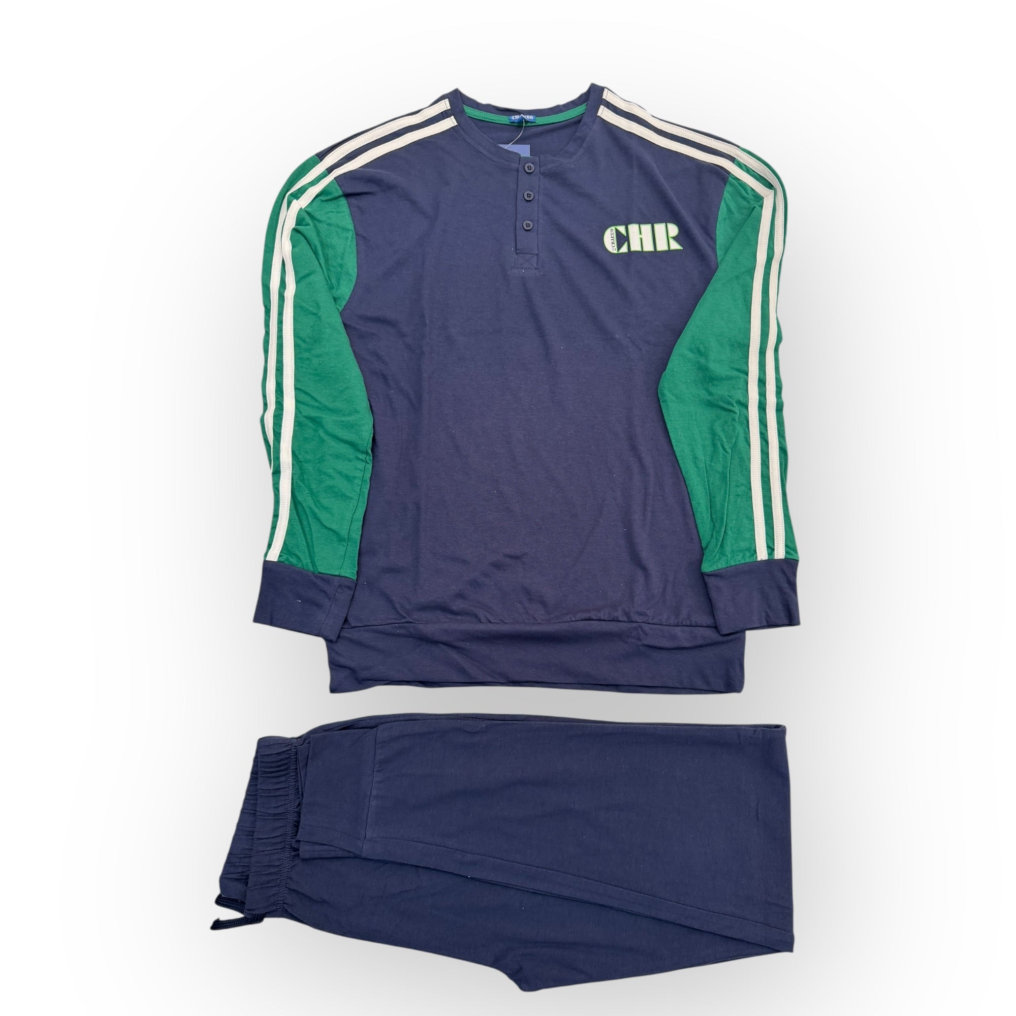 Pigiama Uomo Lungo in Cotone Jersey Serafino Charro Art.ELP92 - Boutique dell'Intimo e del Neonato