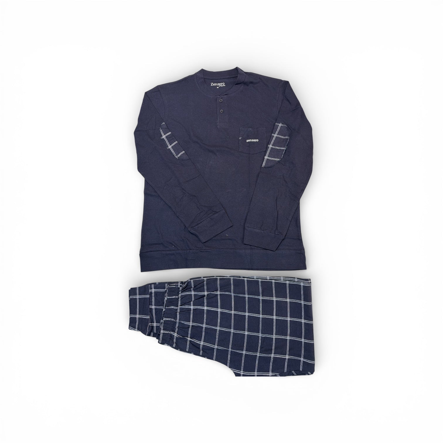 Pigiama Uomo Lungo in Cotone Jersey Serafino Zenzero & Paprika Art.ZP557 - Boutique dell'Intimo e del Neonato
