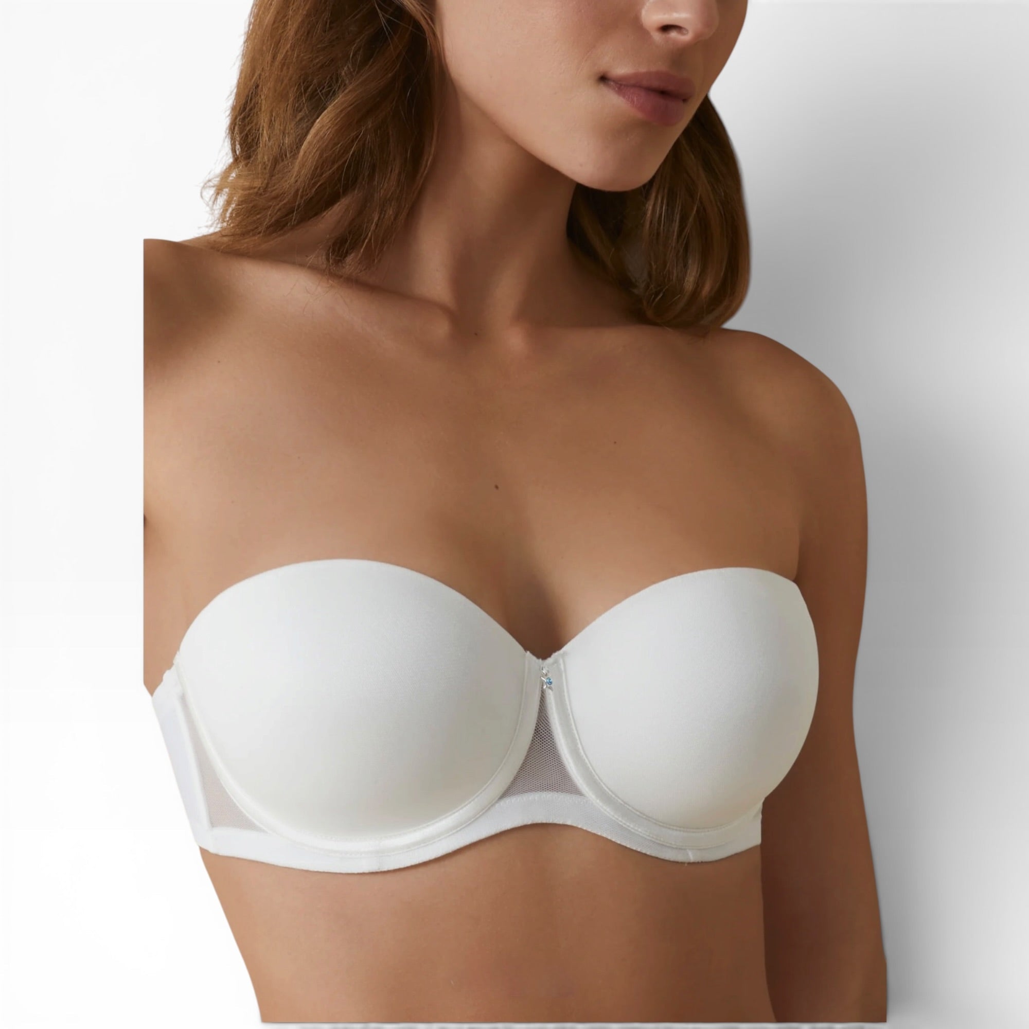 Reggiseno A Fascia Coppa C Coppa Preformata Selene Art.ESMERALDA - Boutique dell'Intimo e del Neonato
