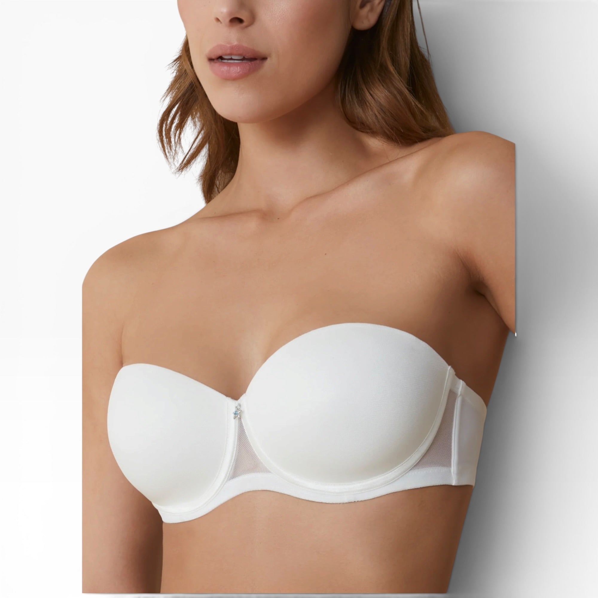 Reggiseno A Fascia Coppa C Coppa Preformata Selene Art.ESMERALDA - Boutique dell'Intimo e del Neonato