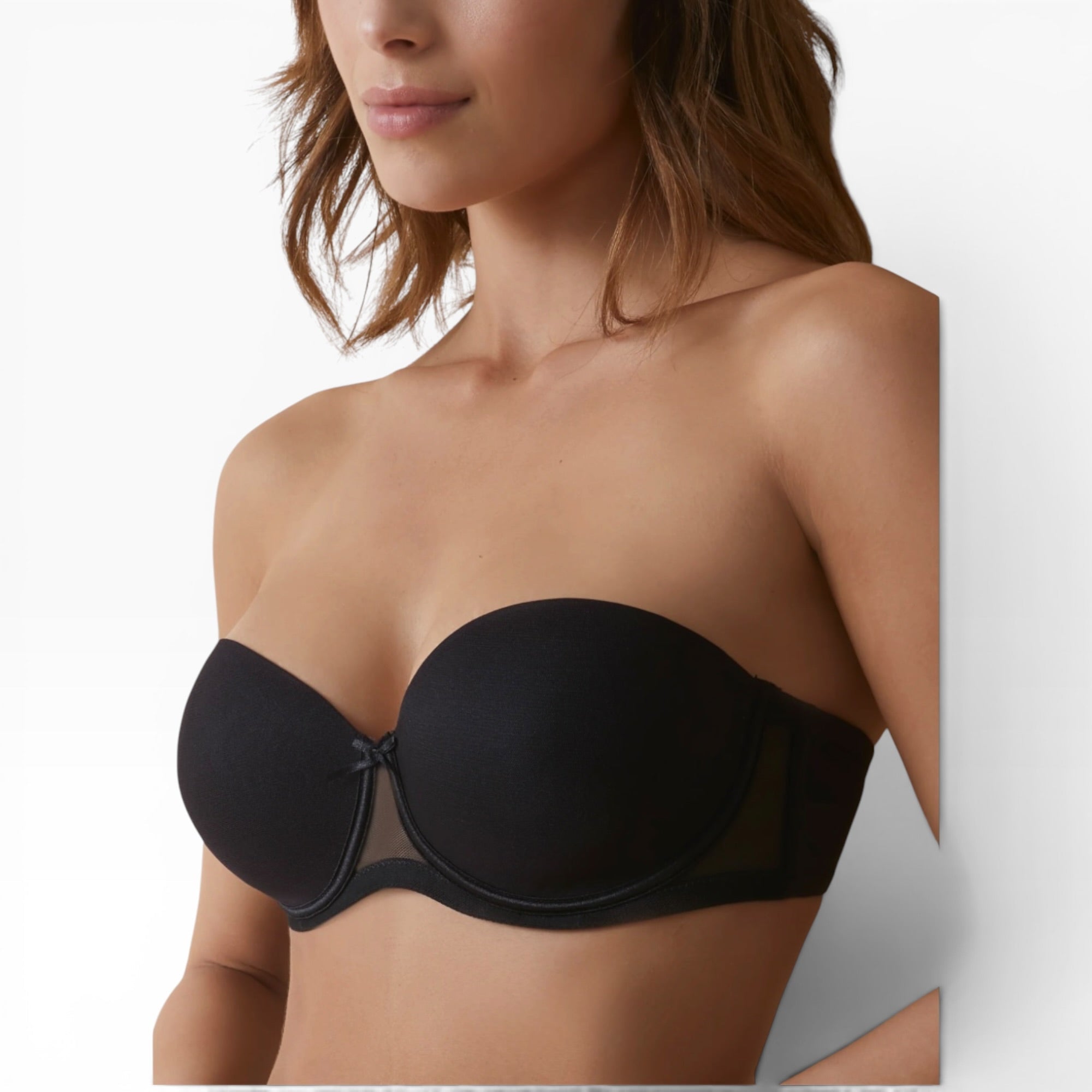 Reggiseno A Fascia Coppa C Coppa Preformata Selene Art.ESMERALDA - Boutique dell'Intimo e del Neonato