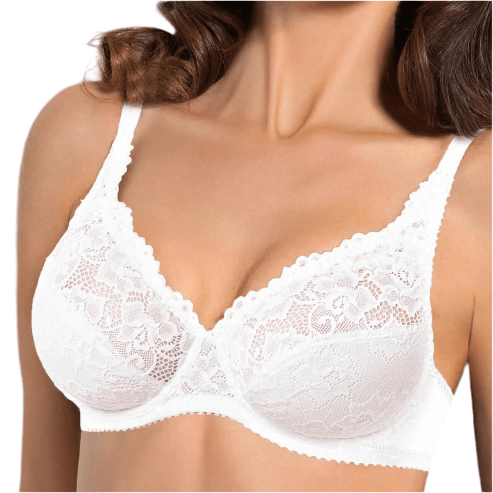 Reggiseno Balconcino Foderato in Cotone Con Ferretto e Pizzo SIèLei Art.942 - Boutique dell'Intimo e del Neonato