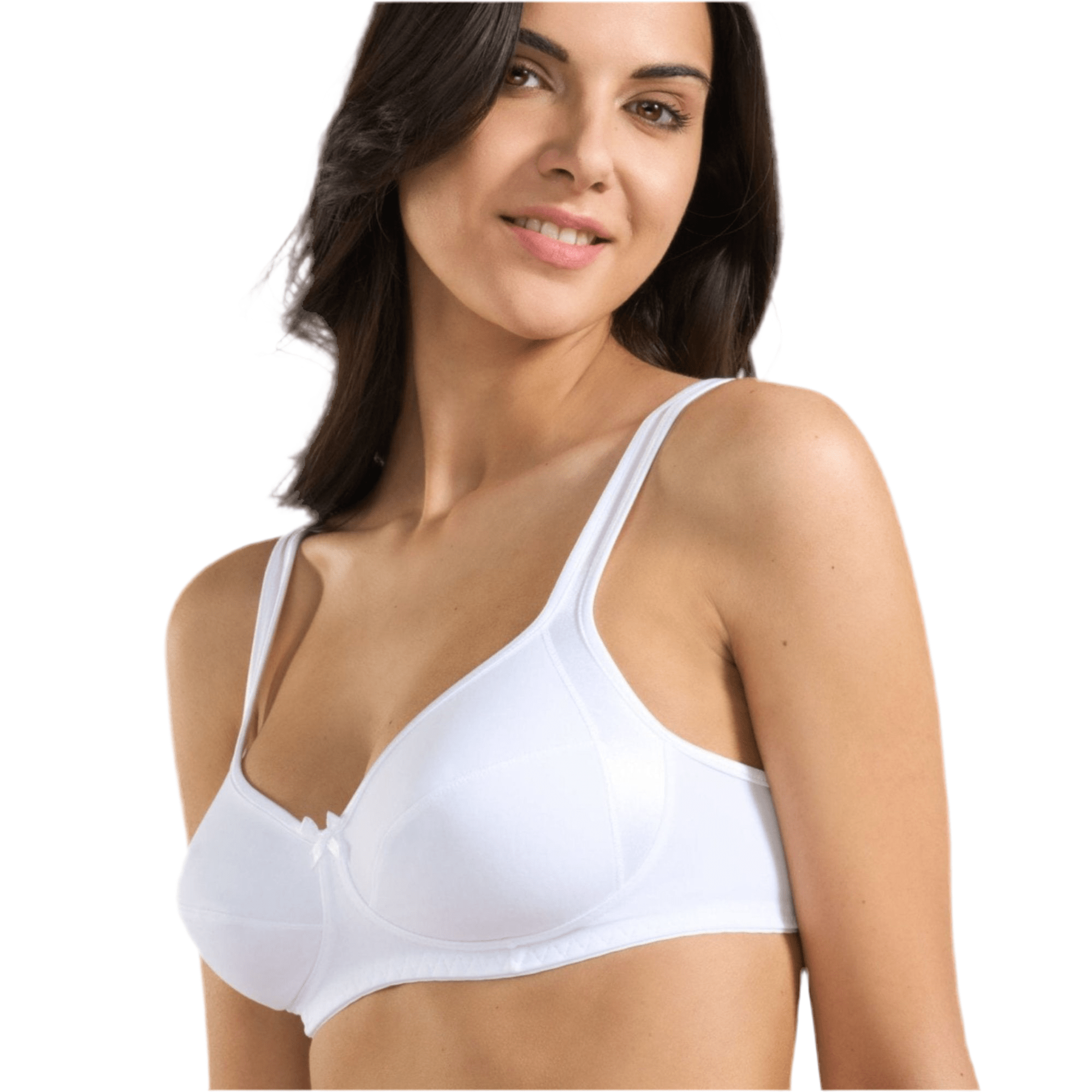 Reggiseno con Coppa in Cotone Inserti in Raso Spiman Art.2291 - Boutique dell'Intimo e del Neonato