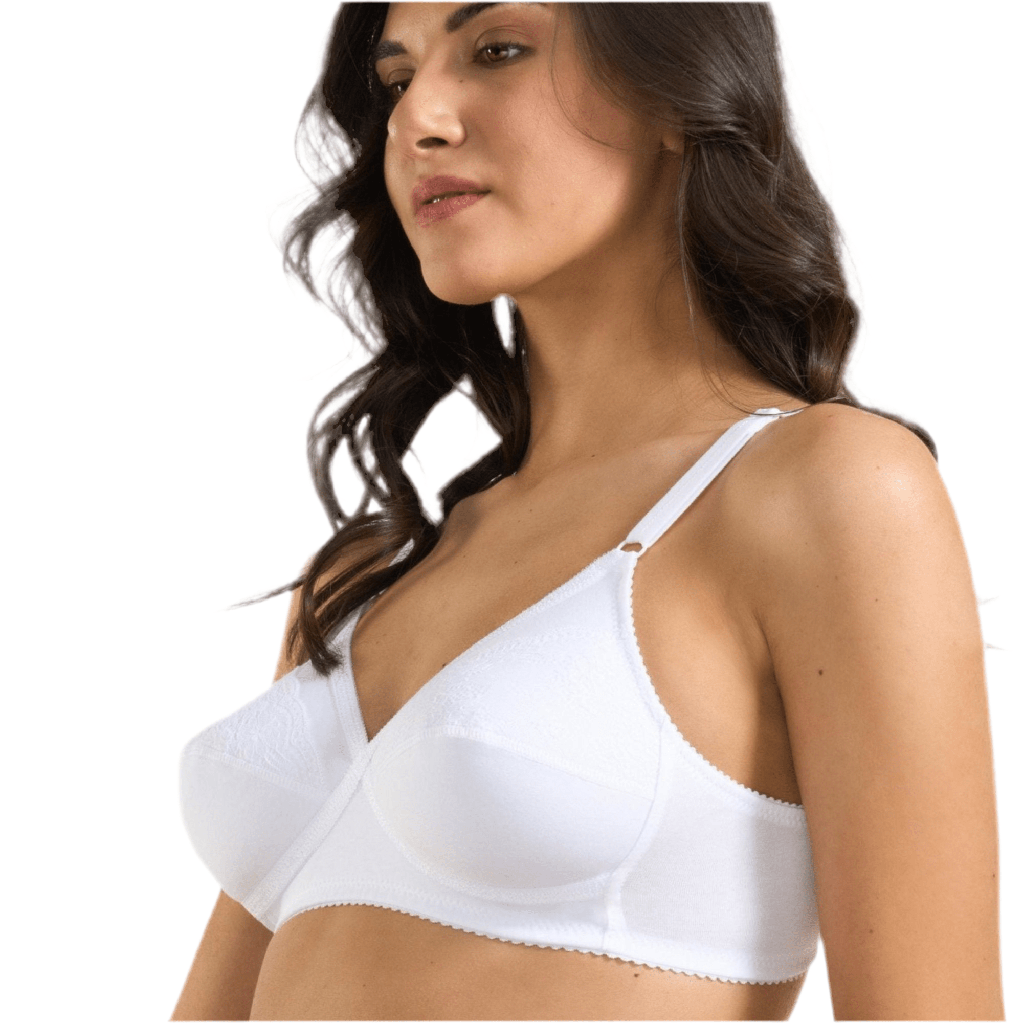 Reggiseno Coppa Morbida in Cotone con Pizzo Spiman Art.338 - Boutique dell'Intimo e del Neonato