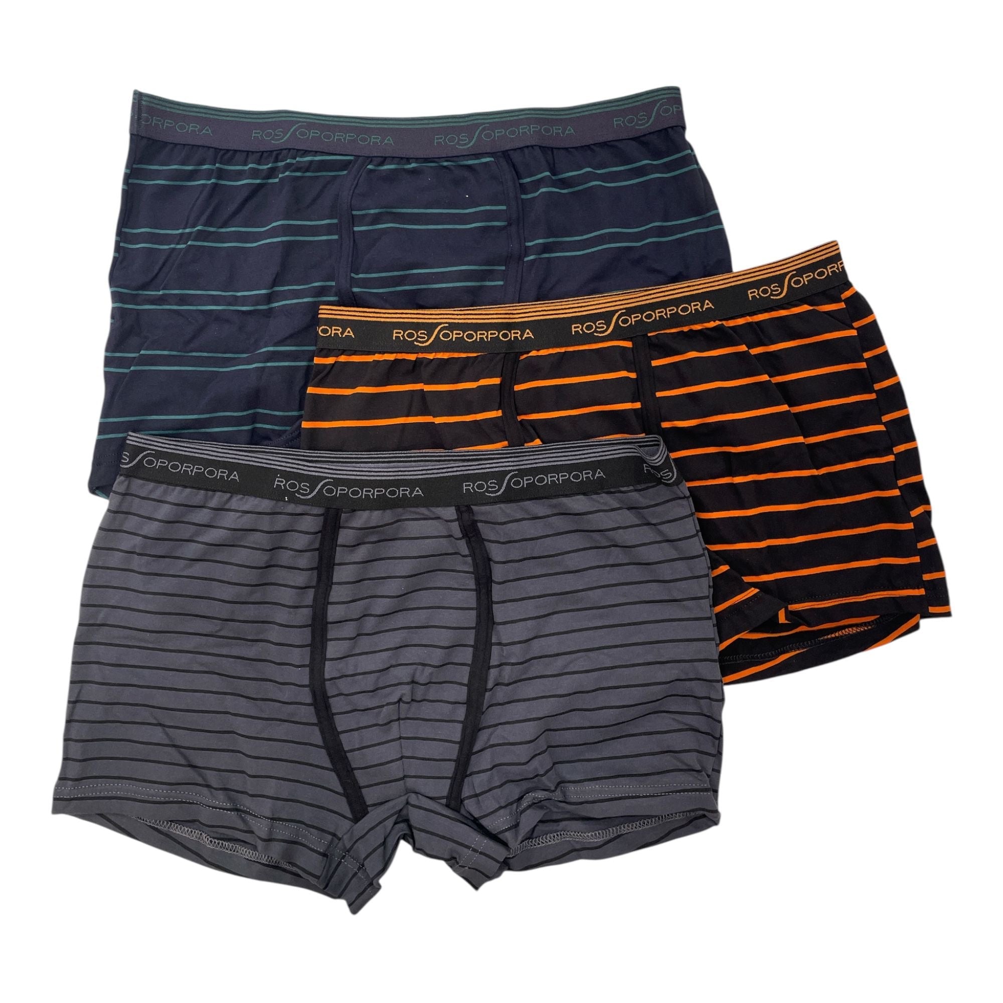 TRI - PACK BOXER COTONE ELASTICIZZATO ELASTICO ESTERNO ROSSOPORPORA ART.UB2032 - Boutique dell'Intimo e del Neonato