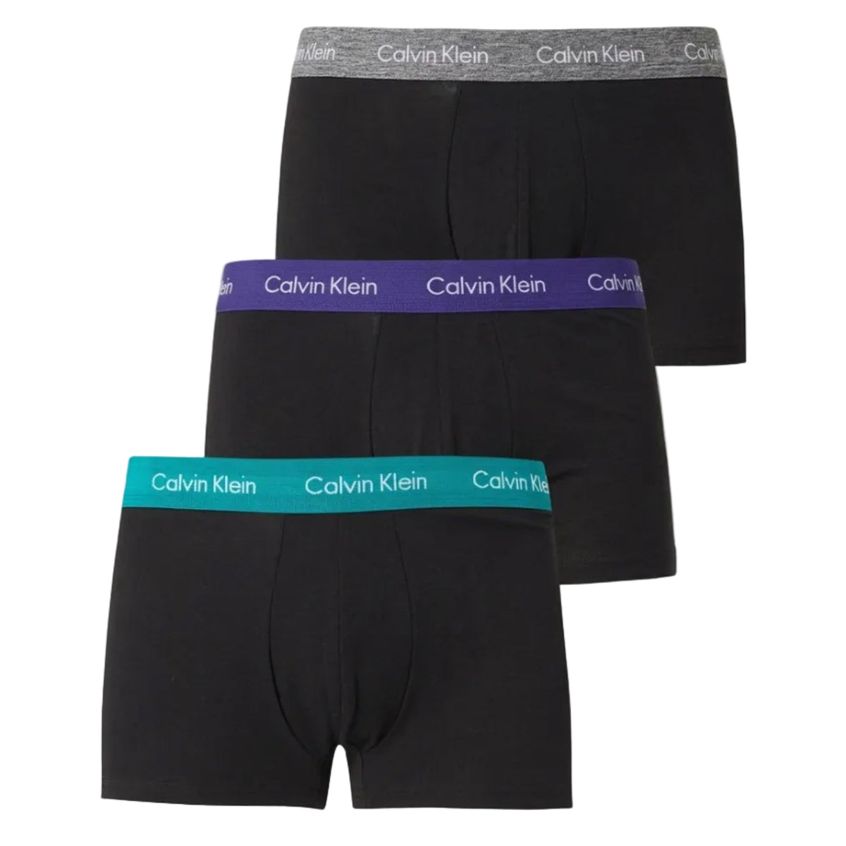 Tri-Pack Boxer Uomo in Cotone Elastico Esterno Colorato Calvin Klein Art.U2664G - Boutique dell'Intimo e del Neonato