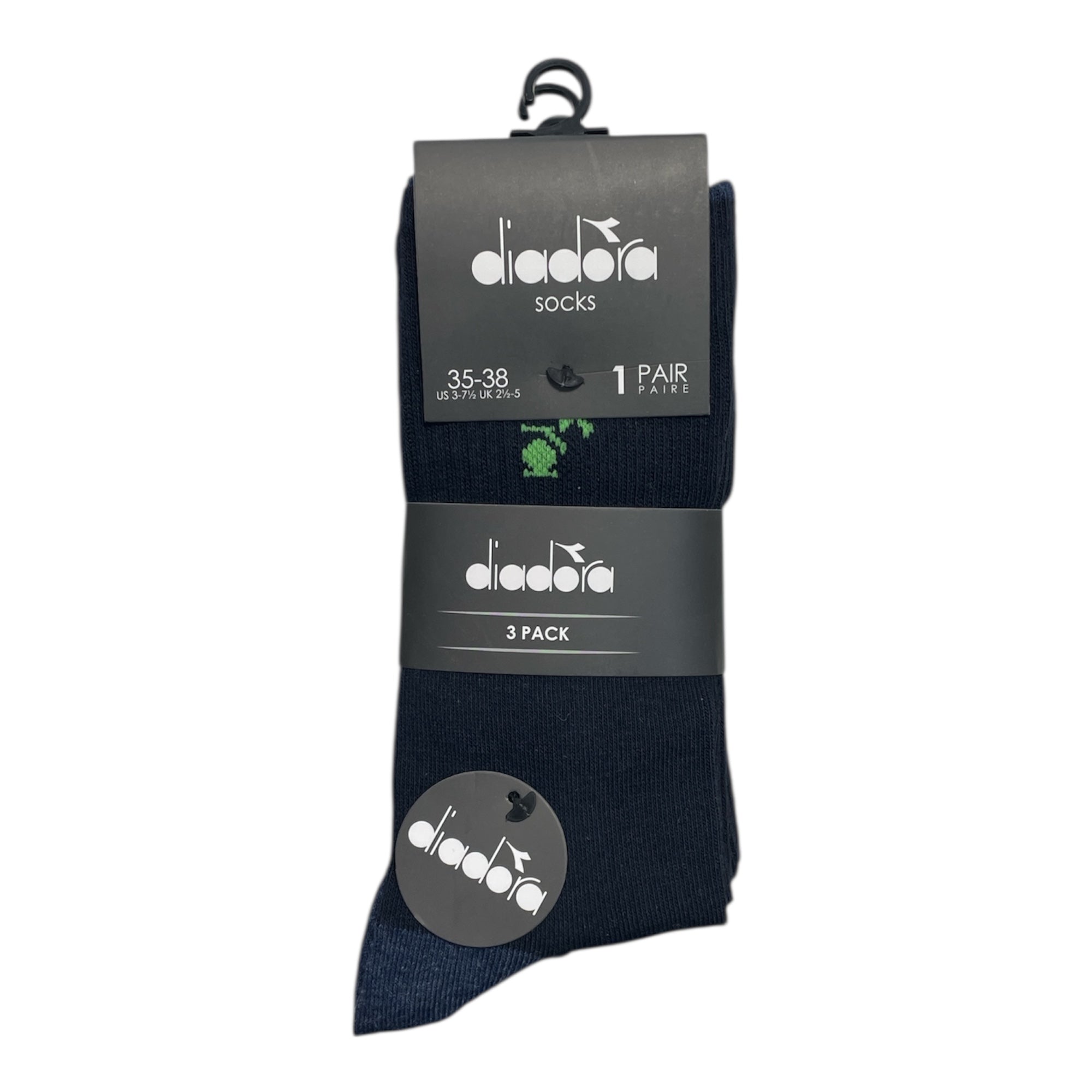 Tri - Pack Calza Corta Bimbo in Caldo Cotone Costina Diadora Art.D1353/3D - Boutique dell'Intimo e del Neonato