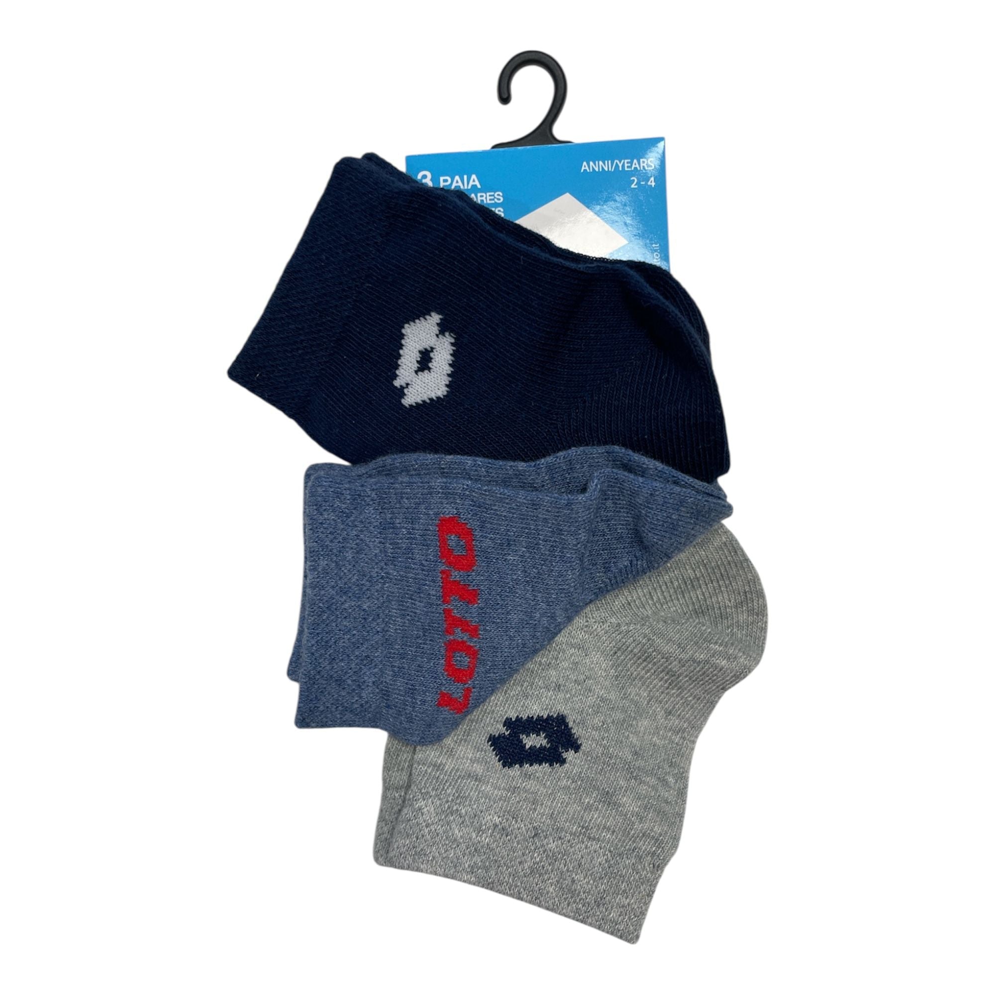 Tri - Pack Calza Corta Bimbo in Cotone Lotto Art.N_br86c - Boutique dell'Intimo e del Neonato