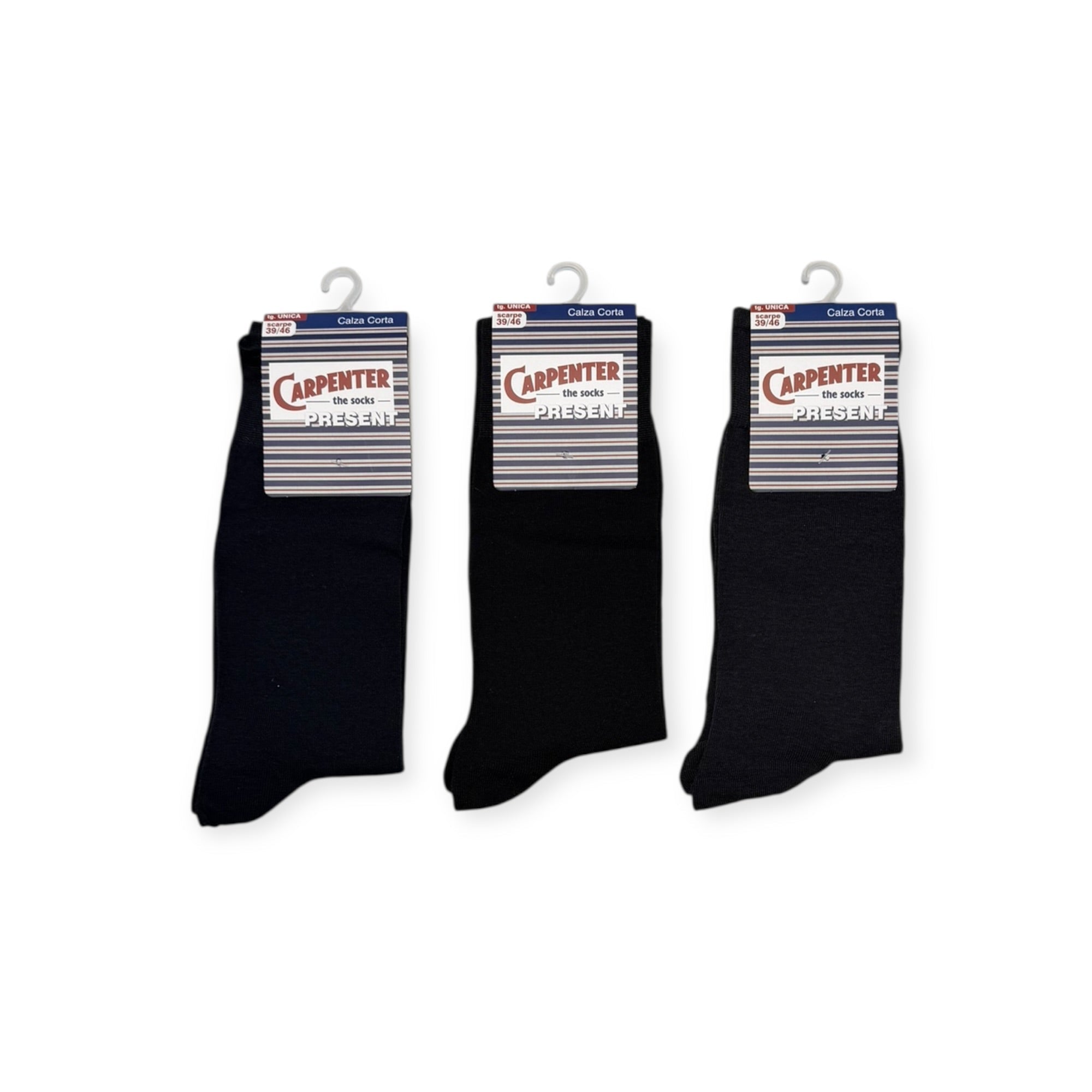 Tri - Pack Calza Corta in Cotone Tinta Unita Carpernter Art.N250 - Boutique dell'Intimo e del Neonato