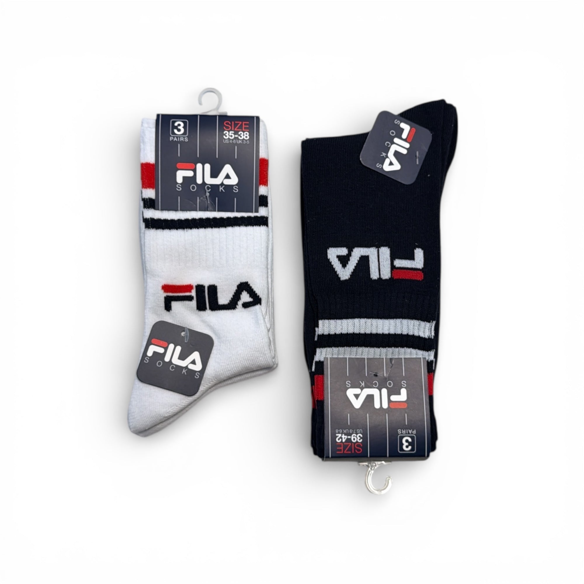 Tri - Pack Calza Corta Uomo Bike Fantasia in Cotone Fila Art.F9090 - Boutique dell'Intimo e del Neonato