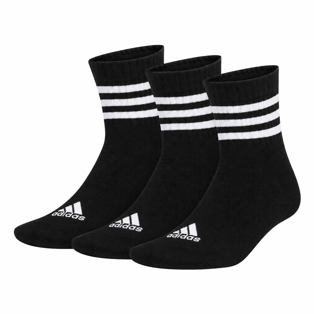 Tri-Pack Calza Corta Uomo in Cotone Cushioned Adidas Art.JZ0532-KC9641 - Boutique dell'Intimo e del Neonato