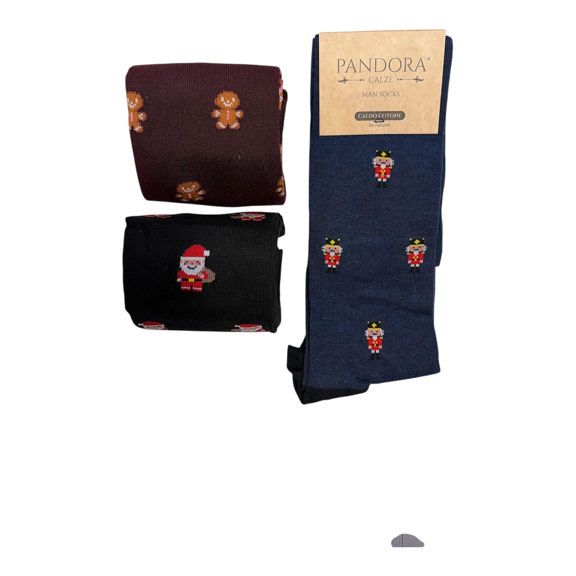 Tri - Pack Calza Lunga Natalizia in Caldo Cotone Pandora - Boutique dell'Intimo e del Neonato