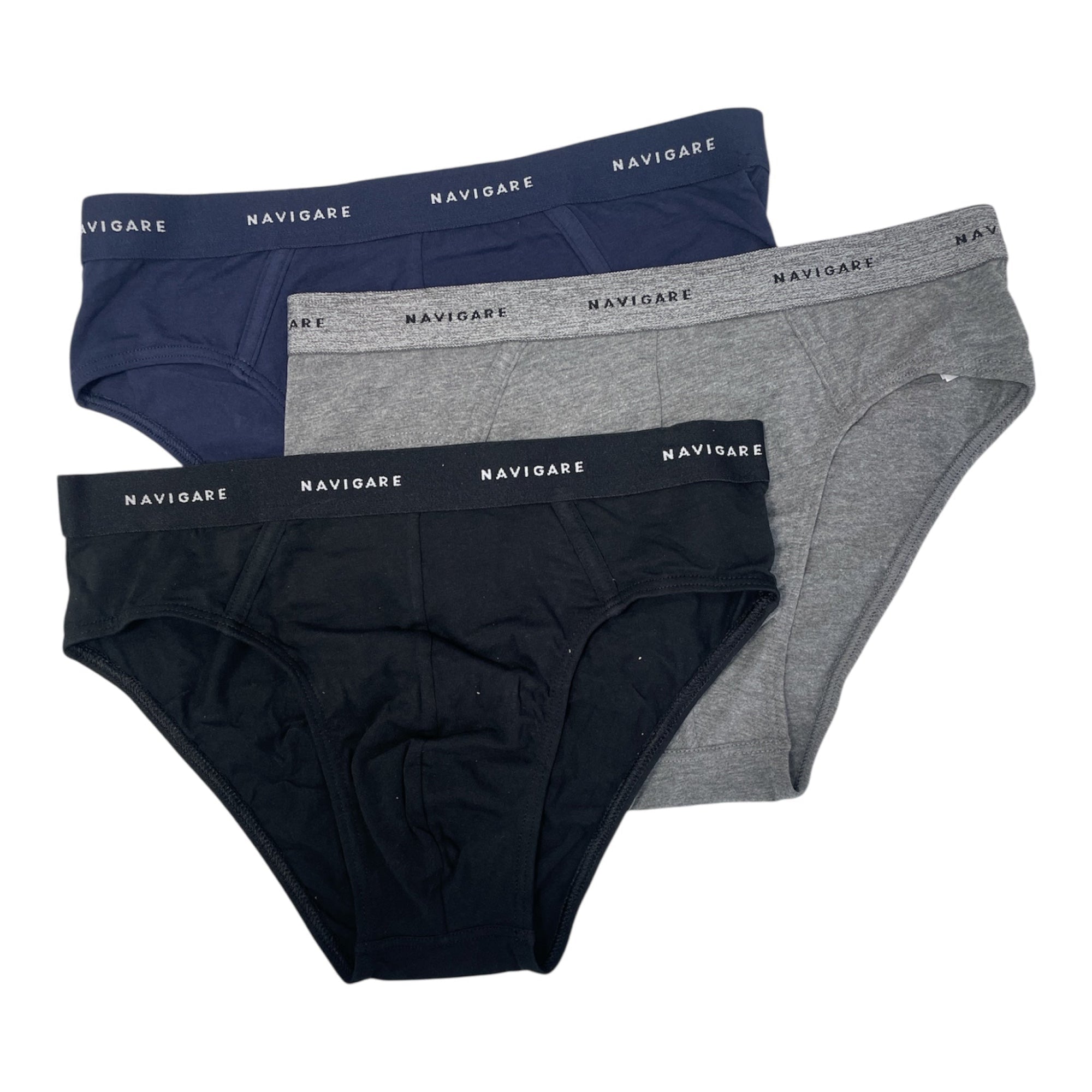 Tri - Pack Slip Uomo in Cotone con Elastico Esterno Navigare Art. 102T - BOUTIQUE INTIMO E NEONATO