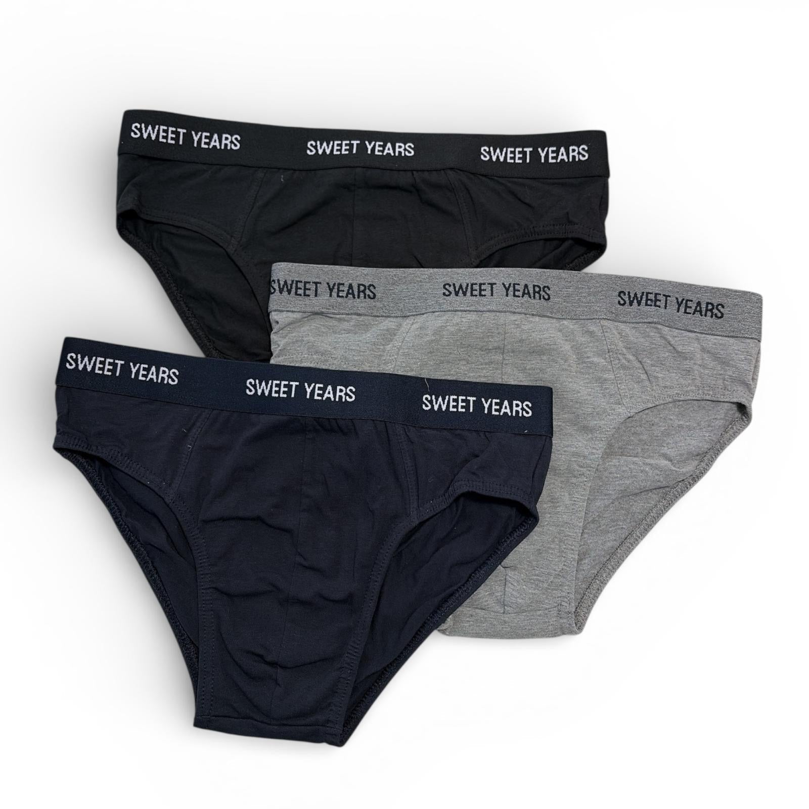 Tri - Pack Slip Uomo in Cotone Elasticizzato Sweet Years Art.986 - Boutique dell'Intimo e del Neonato