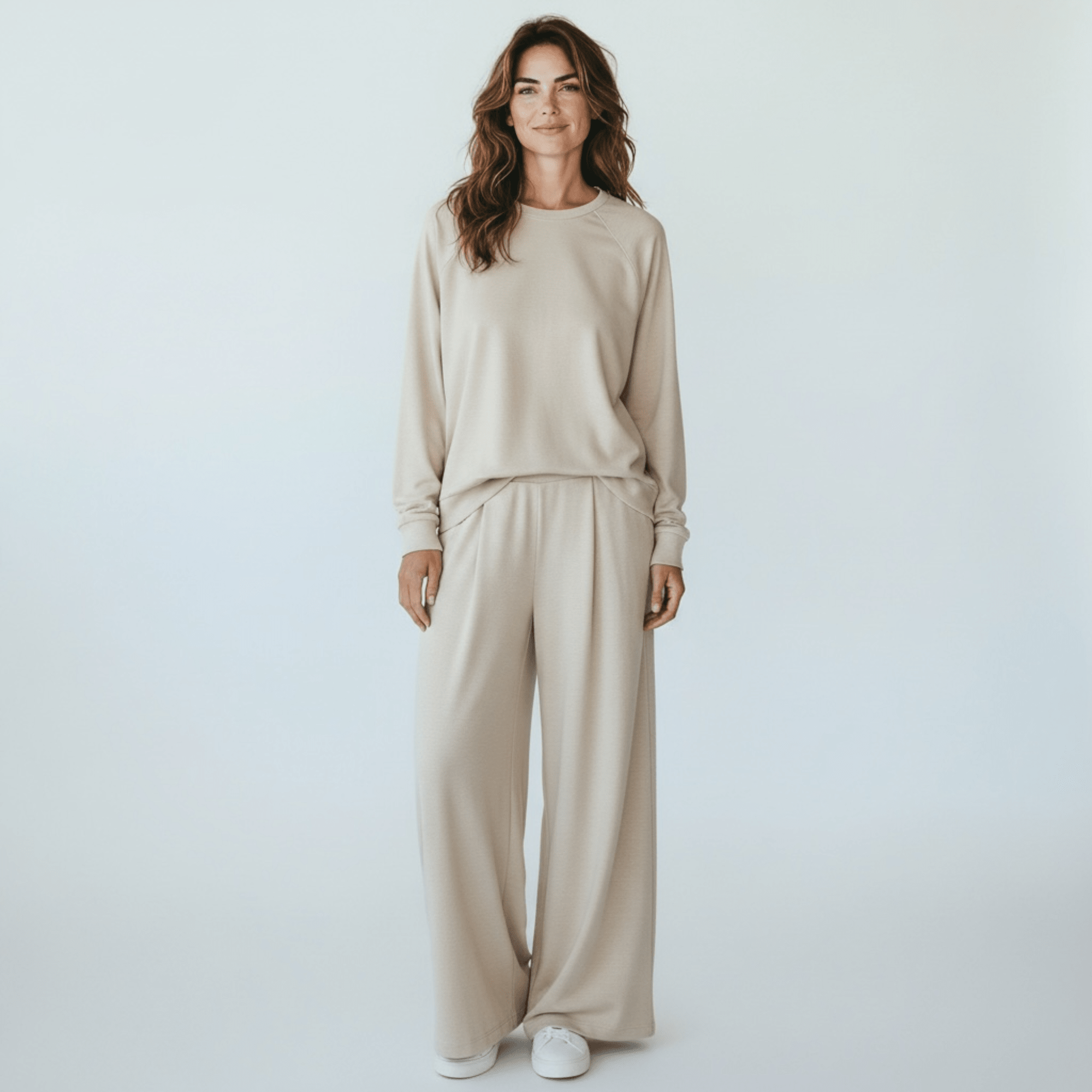 Tuta Donna Felpa Viscosa e Modal ML e Pantalone Palazzo Jadea Art.4939 - 4922 - Boutique dell'Intimo e del Neonato